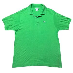 Lacoste Polo Shirt Mens Size 6 Green Short Sleeve‎ Classic Casual